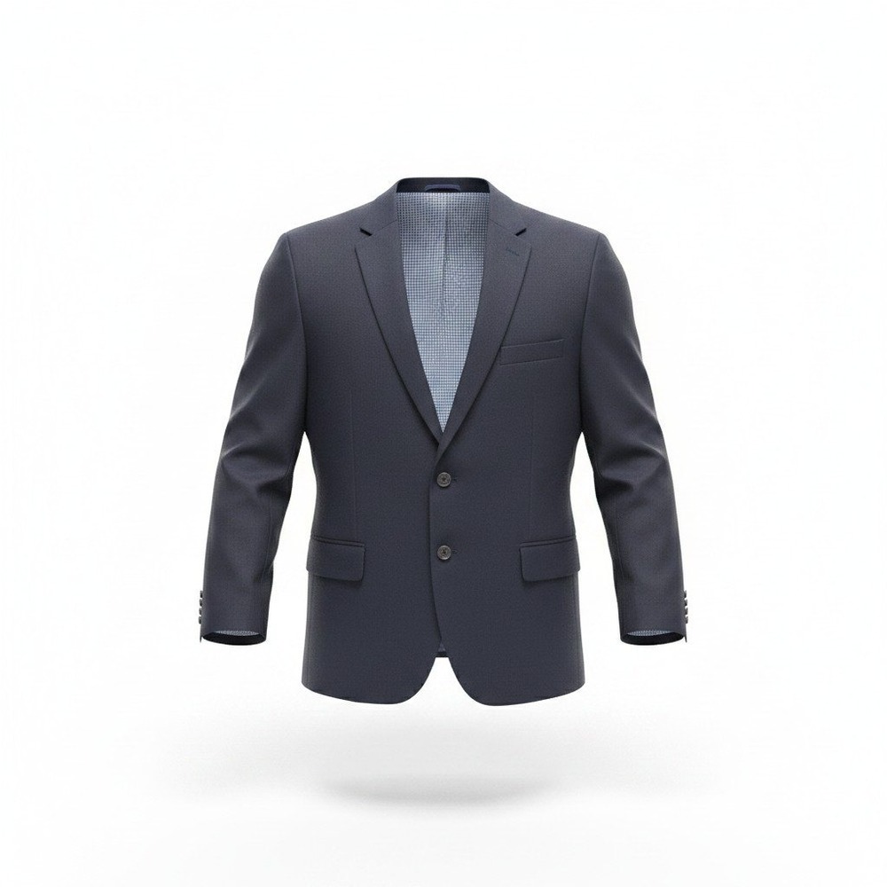 Haggar In Motion‎ Blazer Mens 50R Navy Blue Excellent Tailored Fit Sport Coat